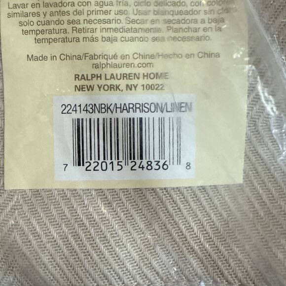 Ralph Lauren Harrison Table Linen Napkin Retired Color Taupe 20" x 20" New - Picture 3 of 4